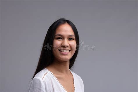 Happy Young Woman With A Genuine Warm Smile Stock Image Image Of Hair