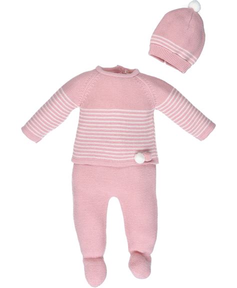 Conjunto De Punto 3 Piezas Bebé Con Gorro 28705 Tony Bambino Tumodakids