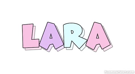 Lara Лого Бесплатный инструмент для дизайна имени от Flaming Text