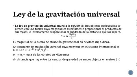 Ejemplo 1 Ley De La Gravitación Universal Youtube
