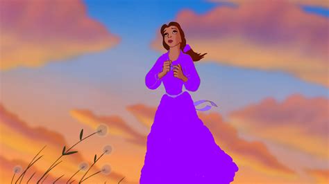 Belle Dressed In Purple Disney Princess Fan Art 36081864 Fanpop