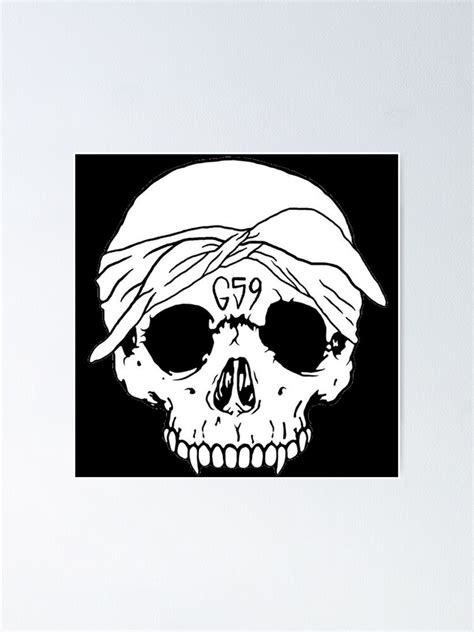 Suicideboys G59 Records Skull Original Design In Black Poster For