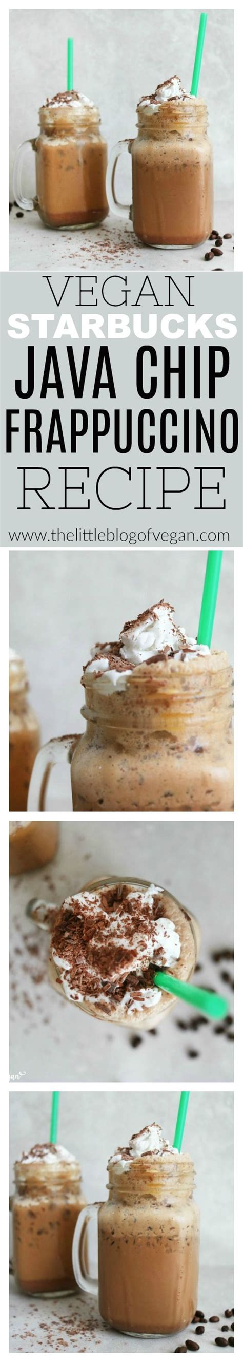So if you're ordering something with milk then change it with any plant. How to make the best vegan Starbucks Java Chip Frappuccino ...