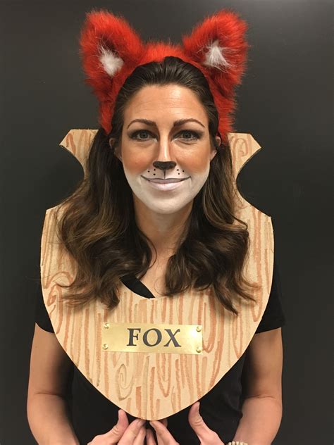 Fox Makeup Mounted Fox Costume Fox Makeup Halloween Makeup Looks Fox Halloween