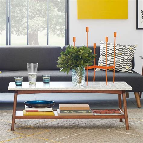 Modern coffee tables for every space: Reeve Mid-Century Rectangular Coffee Table | west elm Canada