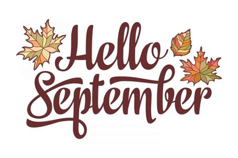 Hello September Lettering 342589 Illustrations Design Bundles