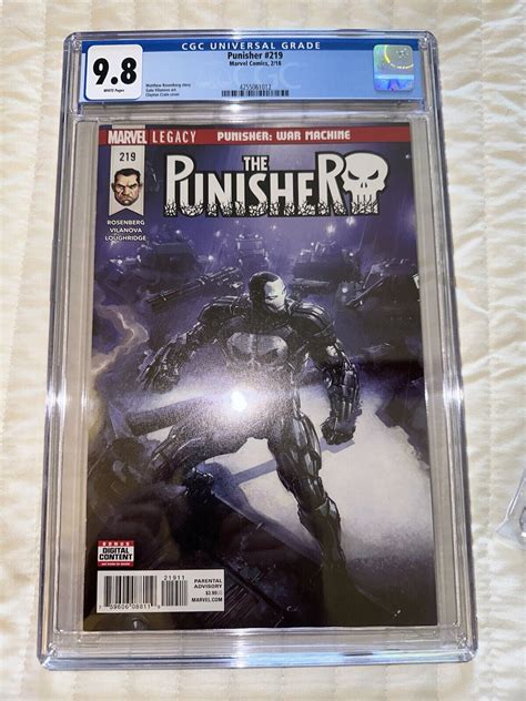 Punisher 219 Cgc 98 1st Full Appearance Of Punisher War Machine Armor