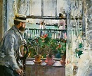 Eugene Manet auf der Insel Wight. - Berthe Morisot Als reproductie ...