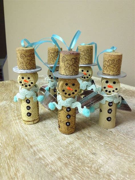 How To Make A Painted Snowman Cork Ornament Video Tutorial Go Green And