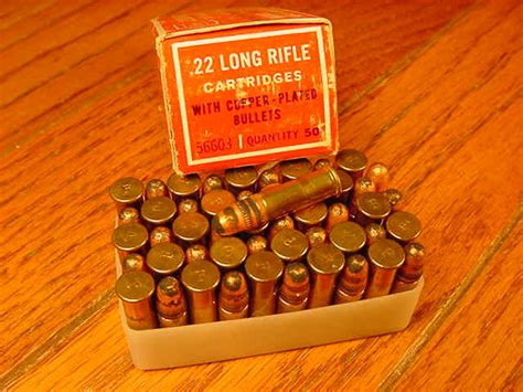 Box Of Sears 22 Long Rifle Copper Plated Solid Point 22 Lr For Sale