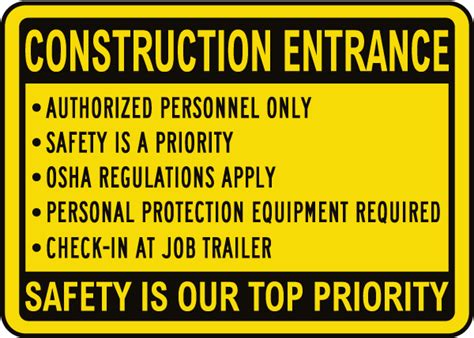 Construction Entrance Sign Claim Your 10 Discount