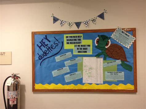 Ra Bulletin Board Finding Nemo Themed Welcome Board With A Campus Map