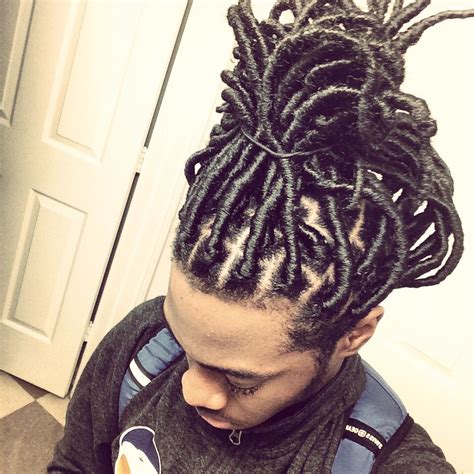 Faux Locks Cheveux Homme Eye Candy Men Loc Styles Grey Faux Locs In A