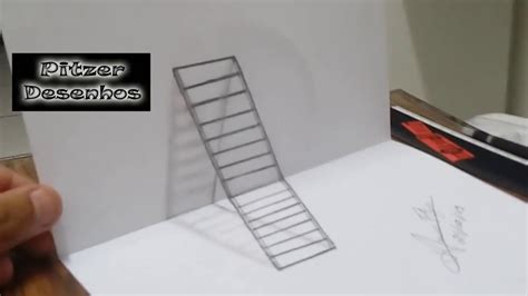 Como Fazer Desenho 3d Escada 3d Youtube