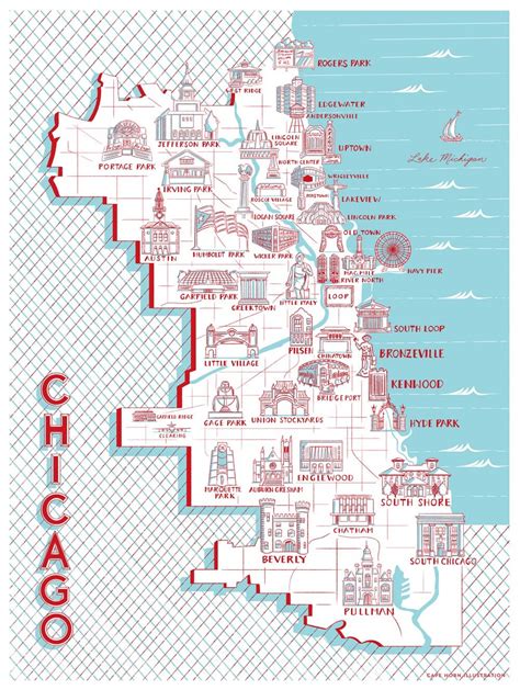 Heres A Chicago Neighborhood Map Of Notable Landmarks Rchicago