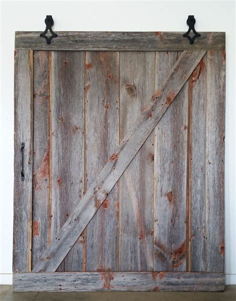 Custom Reclaimed Sliding Barn Door Classic Gray