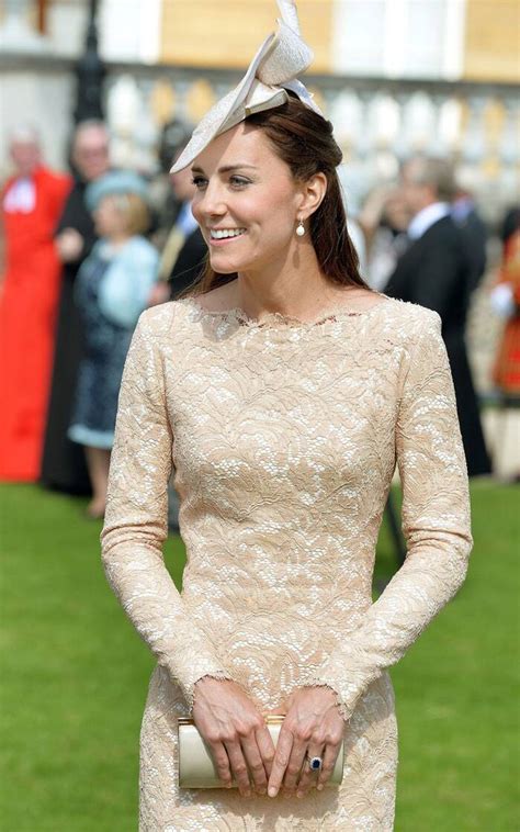 Golden Lady Kate Middleton Is Regal In Mcqueen At Palace Garden Party