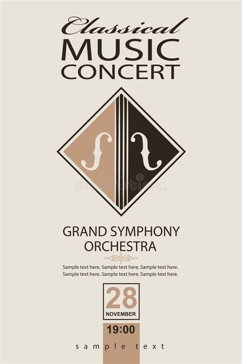 Classical Music Concert Poster Stock Illustrations 11089 Classical
