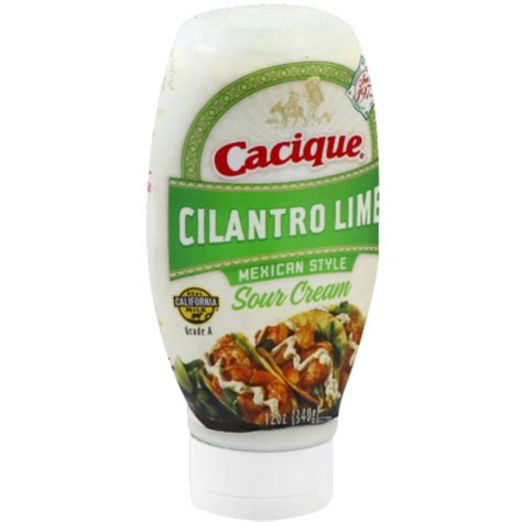 Cacique Sour Cream Cilantro Lime Mexican Style 12 Oz Instacart