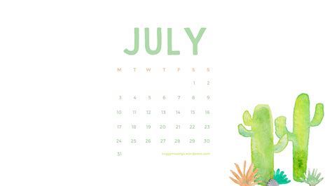 Free Download July 2017 Wallpaper Calendar Soggy Musings 2560x1600