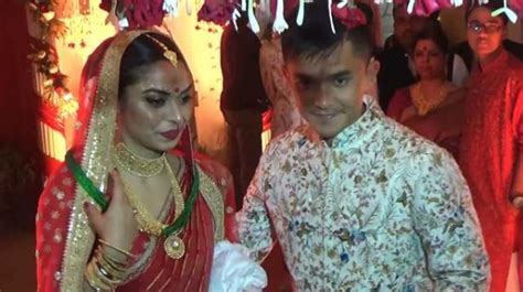 sunil chhetri ties the knot with long time girlfriend sonam bhattacharya mykhel