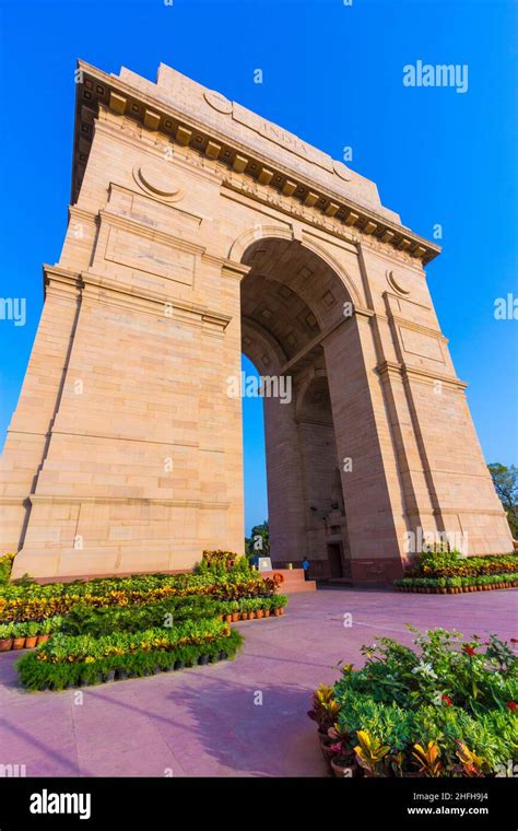 Famous India Gate In New Delhi India Stock Photo Alamy