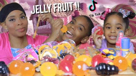 Trying Viral Tik Tok Jelly Fruit Candy Hit Or Miss Challenge Jelly Fruit And Jelly Straws