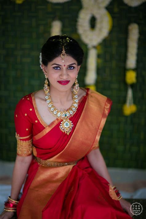 30 Latest Kanjeevaram Sarees On Real Brides Wedmegood