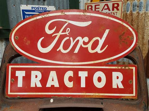 Ford Tractor Dealers Sign Etsy