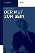 Der Mut zum Sein von Paul Tillich - Buch - buecher.de