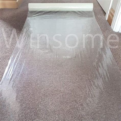 Winsome Clear Carpet Protector Film Self Adhesive Roll Temporary
