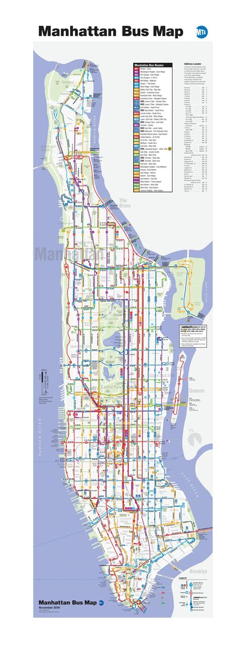 Mta Bus Map Mta Bus Route Map New York Usa