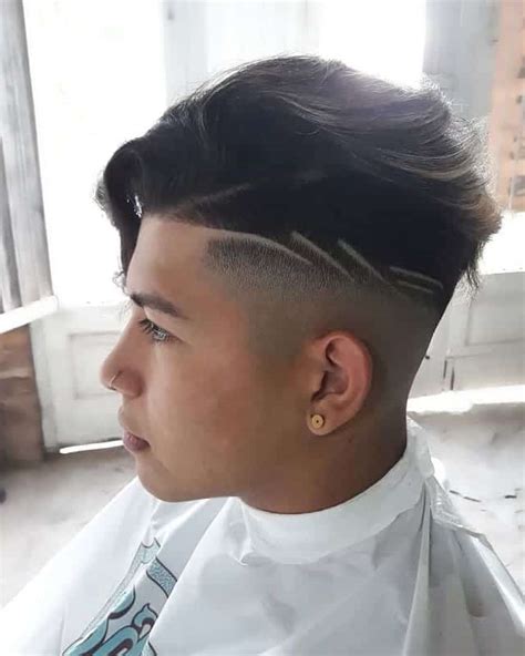 Details Mens Fade Hairstyles With Lines Super Hot In Eteachers
