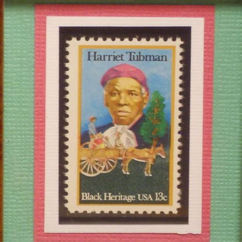 Vintage Framed Postage Stamp Harriet Tubman No 1744 Etsy