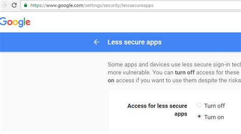 Note：in this step, you might not find the less secure app access option if your gmail account is a business account. securitywing