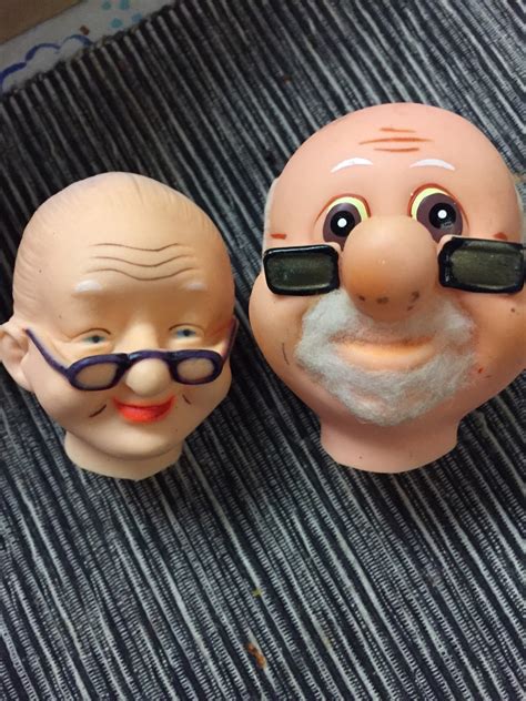 Grandma And Grandpa Doll Headsplastic Doll Headsmen And Womandoll Parts Toy Parts Etsy