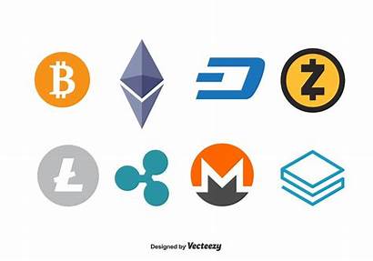 Currency Vector Cripto Cryptocurrency Ethereum Logos Graphics