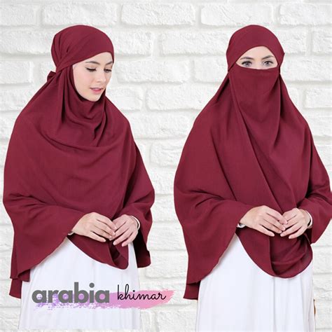 Jual French Khimar Hijab Instan Khimar Syari Terbaru Hijab Arabia