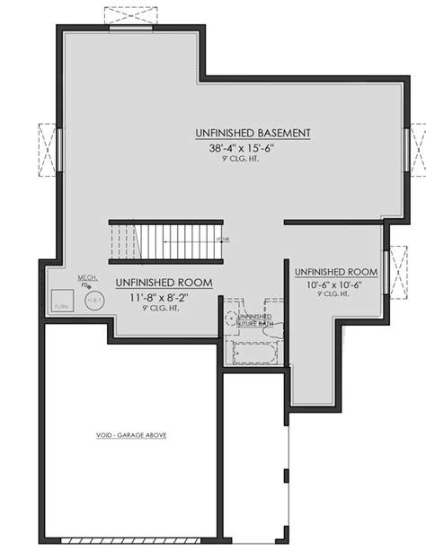 4 Bedroom 2 Story Craftsman Farmhouse With Flex Room Floor Plan