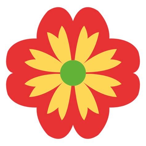 Design Png E Svg De Ícone Floral Vermelho Para Camisetas