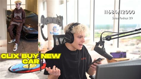 Clix And His New Lambo Car And His Reaction To The New Update Youtube