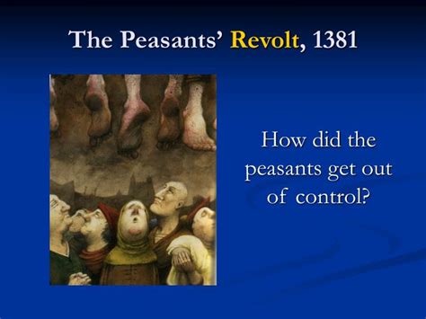 PPT The Peasants Revolt 1381 PowerPoint Presentation Free