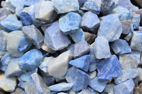 Large Rough Blue Quartz Stones 2 3 Choose How Many Pieces Premium
