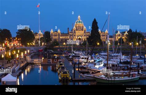 Inner Harbour And Causeway With Empress Hotel And Bc Parliament