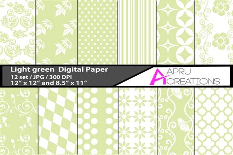 Light Green Digital Papers Graphic By Aparnastjp · Creative Fabrica