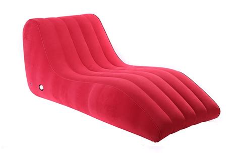 1558965cm Inflatable Chaise Lounge Sex Love Sofa Beach Chairs Bearing 150kg Flocking Sexo Bed