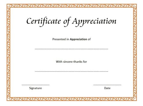 10 Editable Certificate Of Appreciation Templates Free In Amazing