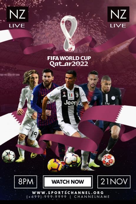 Fifa World Cup 2022 Poster Template 2022 Fifa World Cup World Cup