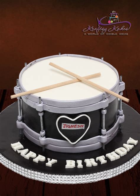 Drum Cake Cake By Kraftsy Kakes Sri With Images Drum Cake Drum