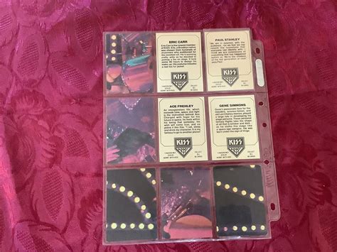 Rare Kiss Cards Complete Set Wsleeves With Eric Carr Ebay
